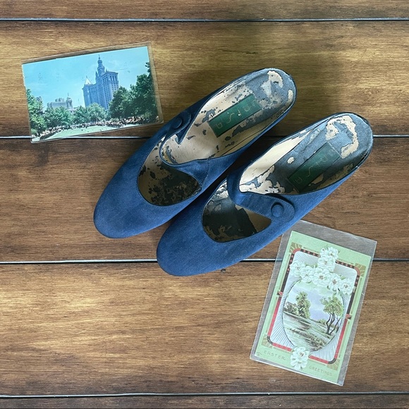 Unisa Shoes - vintage backless Mary Janes